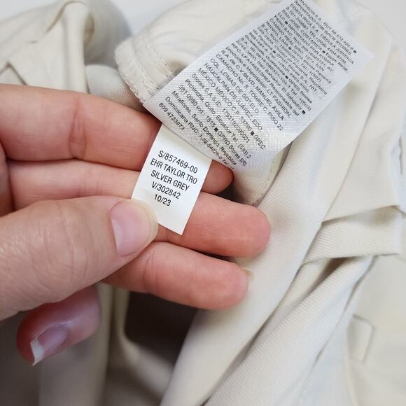 Old Navy Womens Extra High Waisted Taylor Cargo Trousers Size XL Silver Gray NWT - Picture 10 of 14